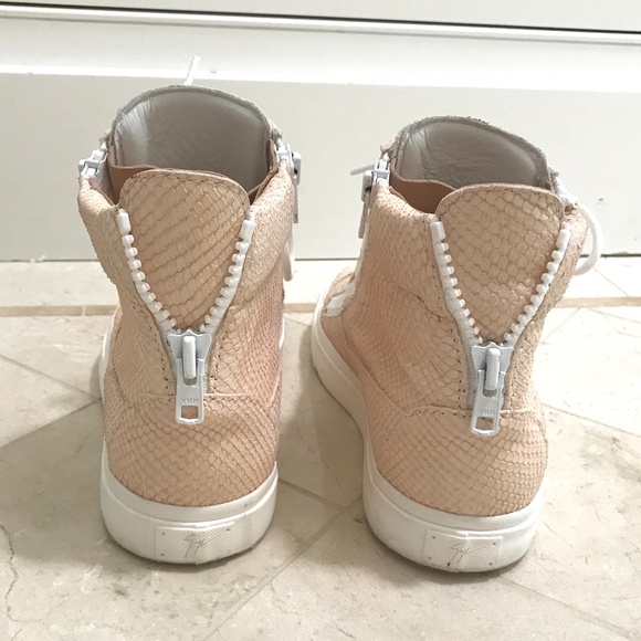 Giuseppe Zanotti Snake Embossed Leather High Top-7.5 - Picture 4 of 6